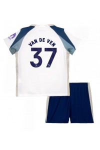 Tottenham Hotspur Micky van de Ven #37 Jalkapallovaatteet Lasten Kotipeliasu 2025-26 Lyhythihainen (+ Lyhyet housut)